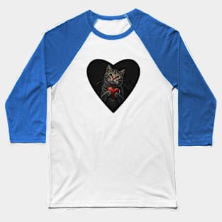 Cat love Baseball T-Shirt